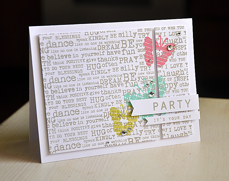 Stamps: Heart-2-Heart #10, Background Basics: Inspiration &amp; Sentiment Signs<br />
Ink:...