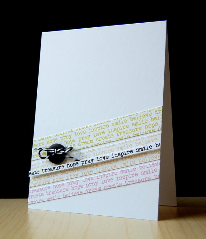Cardstock: white<br />
Stamps: Background Basics: Inspiration<br />
Ink: limeade ice, fine...