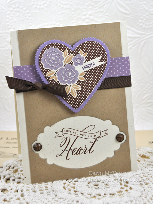Paper: rustic cream, kraft, winter wisteria, winter wisteria pattern pack<br />
Stamps: With...