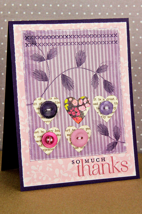 Stamps: Embroidered Blooms*, Sew Simple Borders<br />
Cardstock: Royal Velvet<br />
Patterned...