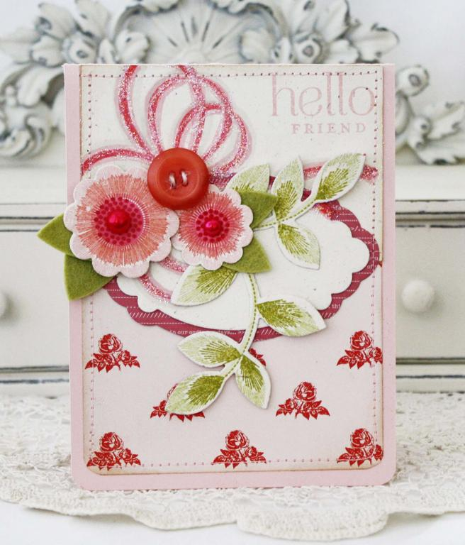 Papertrey Ink Supplies Used:<br />
Ribbons &amp; Bows and Embroidered Blooms<br />...