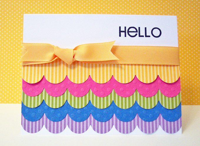 Since I don&#039;t have a hibiscus burst paper pack, I flipped the two colors. So it&#039;s...