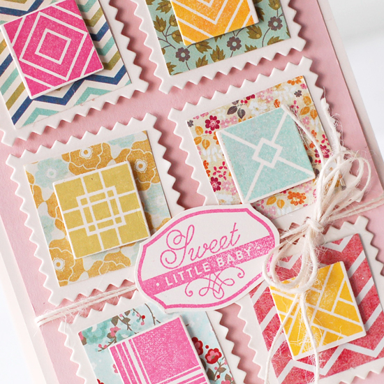 stamps:  square prints, everyday photo finishers<br />
ink:  hibiscus burst, aqua mist, limeade...