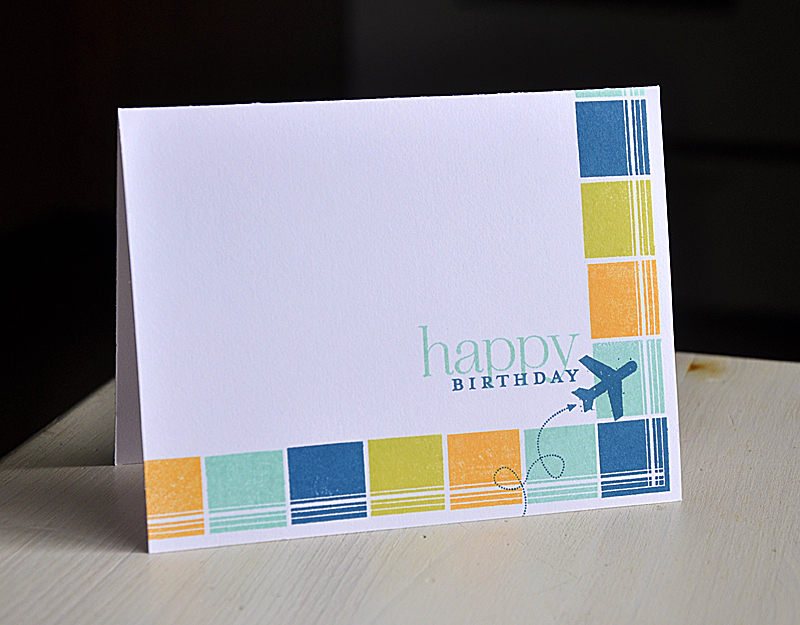 Stamps: Square Prints &amp; Destination<br />
Ink: Enchanted Evening, Aqua Mist, Summer Sunrise...