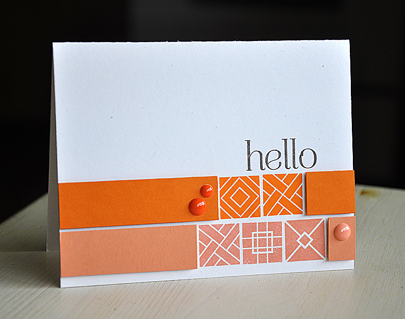 Stamps: Square Prints &amp; Embroidered Blooms<br />
Ink: Orange Zest, Melon Berry &amp; Smokey...
