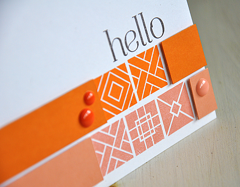 Stamps: Square Prints &amp; Embroidered Blooms<br />
Ink: Orange Zest, Melon Berry &amp; Smokey...