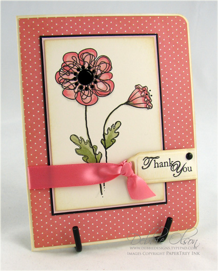 Stamps: Remember<br />
Paper: Pink Patterns, Vintage Vanilla, Sweet Blush; Black (non-PTI)<br...