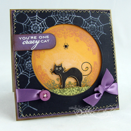 Stamps: Spooky Sweets II<br />
Ink: Pumpkin Spice and Spanish Olive Versmagic, White Palette...