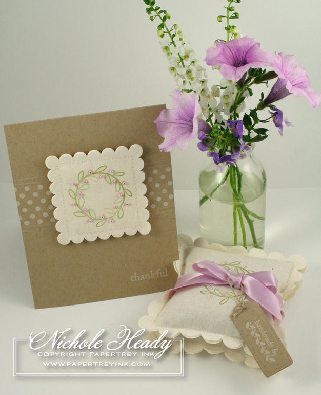 Stamps: Rustic Wreath, Ambassador Monogram Edition Alphabet, Polka Dot Basics<br />
Ink:...