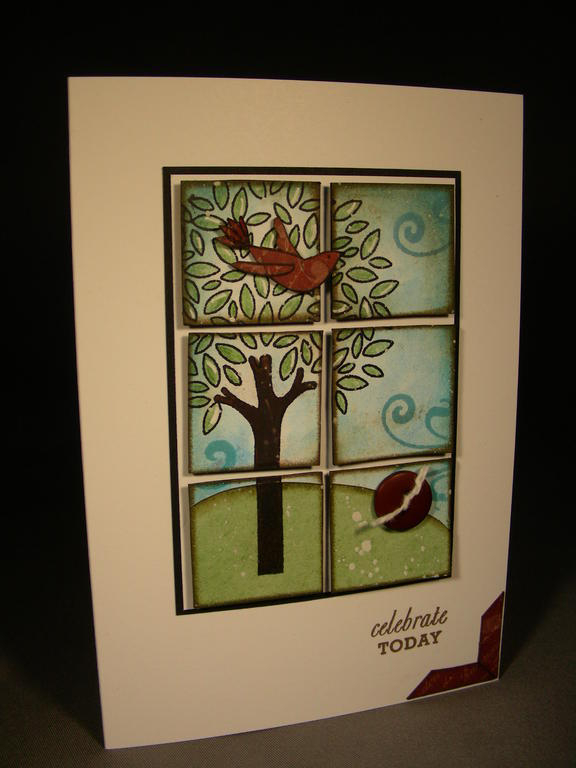 I love trying to incorporate Inchies into my cards.  I made 2 versions of this card but this is...