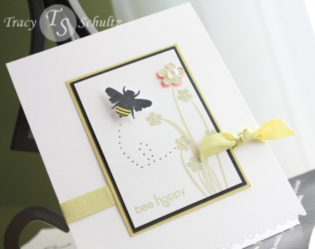 A quick little card to feature an ATC duplicate I had. Scalloped border at the bottom accented...