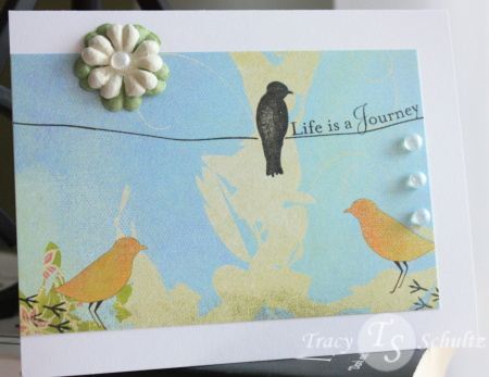 Simple card highlighted some fabulous DP from Memory Box!
