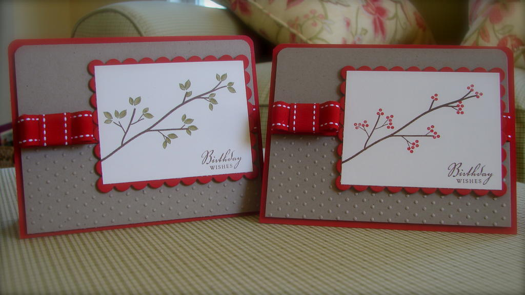 My grandmother asked for a set of Birhtday cards, what a fun excuse for me to play!  Had to...