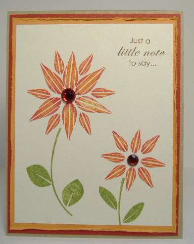I used the leaves to creat the flowers and added a jewel in the center.