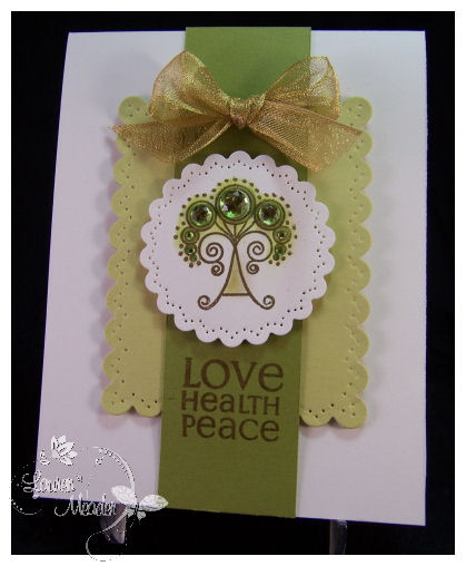 Tree of Life<br />
<br />
Supplies:<br />
<br />
Stamps- Mazel Tov <br />
Cardstock- PTI...