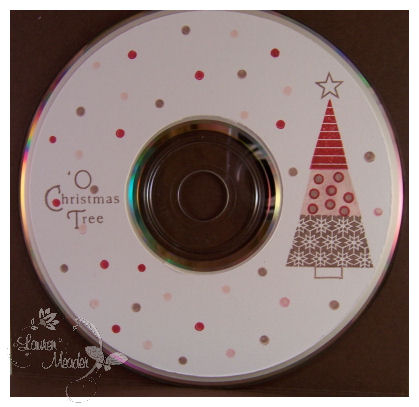 Retro Christmas CD<br />
<br />
Supplies:<br />
<br />
Stamps- Merry &amp; Bright<br />...