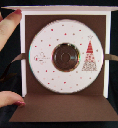 Retro CD Holder open<br />
<br />
Supplies:<br />
<br />
Stamps- Merry &amp; Bright<br />...