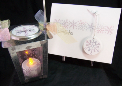 Soft Snowflakes Lantern Gift Set<br />
<br />
Supplies:<br />
<br />
Stamps- Rustic...