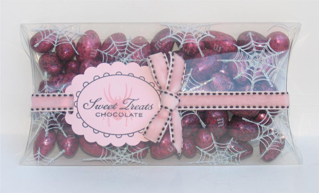Cindy Holshouser. Girly girl halloween treat. A pillow box was stamped and glittered using...