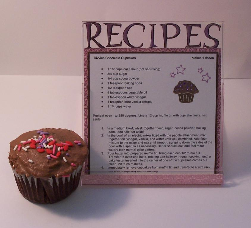 Recipe card Holder made with PTI Calender CD cases and Recipe card made with Guidelines...