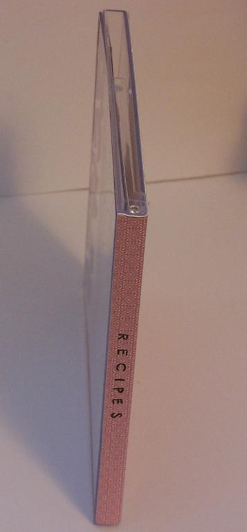 Spine is stamped with the simple alphabet set so you can see what kind of recipies are in the...