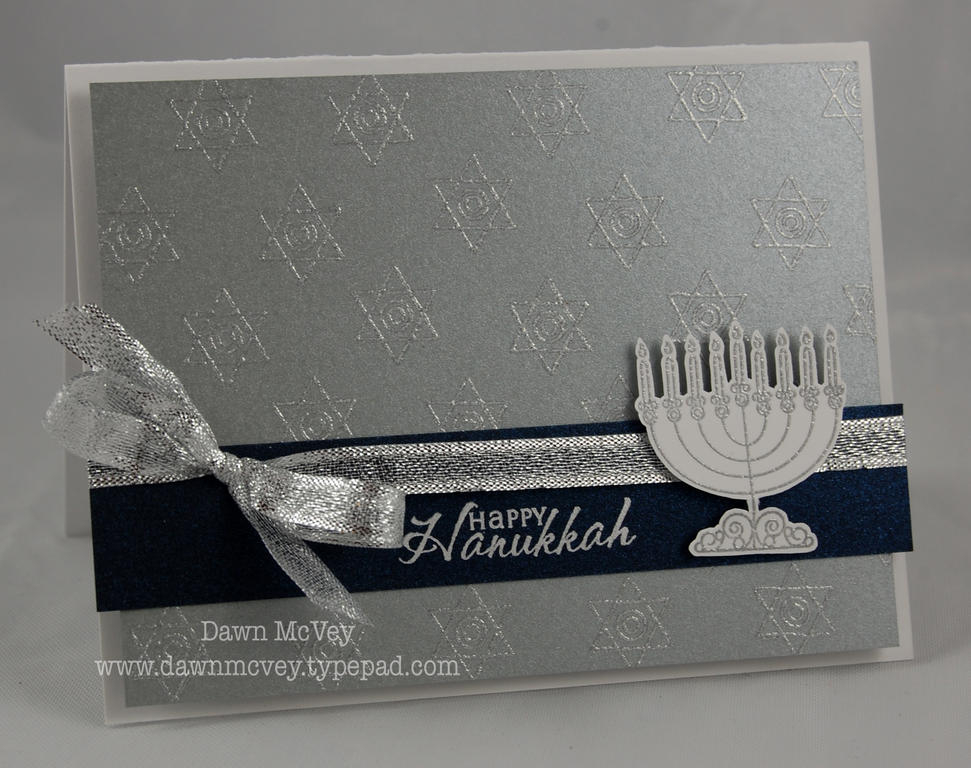 Paper: Silver Shimmer card stock, Night Sky Shimmer card stock, stamper's select white<br...