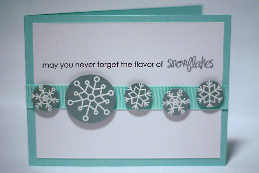 stamps: Rustic Snowflakes (Papertrey Ink)<br />
ink: Versamark (Tsukineko), Jet Black Archival...