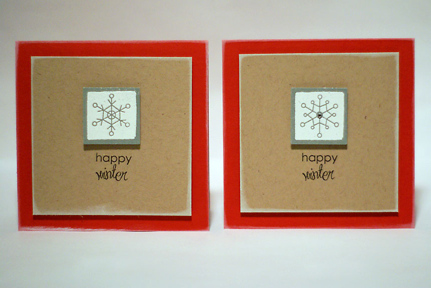 stamps: Rustic Snowflakes (Papertrey Ink)<br />
ink: Versamark (Tsukineko), Jet Black Archival...