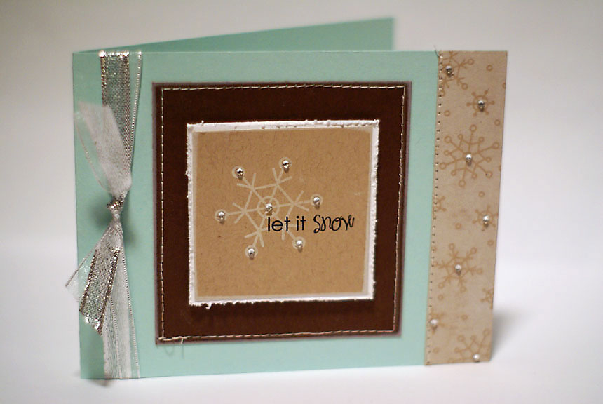 Stamps: Rustic Snowflakes (Papertrey Ink)<br />
Ink: Jet Black Archival (Ranger), white...