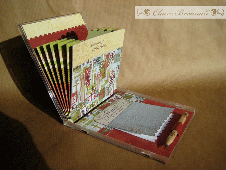 A CD recipt holder made for bloghop