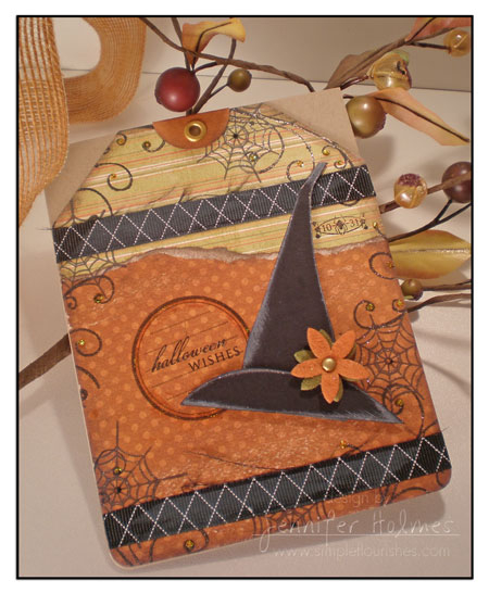 Supplies Used:<br />
Stamps: Spooky Sweets II by PTI, Swirls v:1 by Autumn Leaves, journaling...