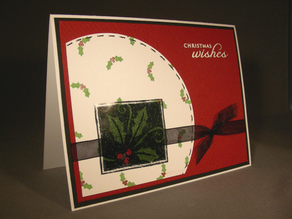 My friend Dawn was over to make some Christmas cards together.  She hasn&#039;t used PTI stamps...
