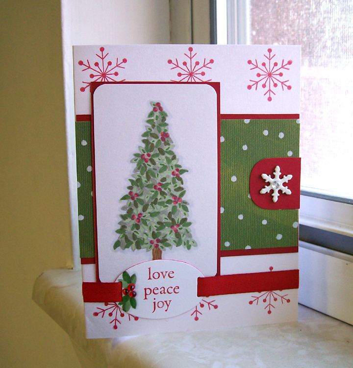 Paper:  PTI Shimmer White, Pure Poppy, green pp from my stash<br />
Ink:  Pure Poppy, Copic...