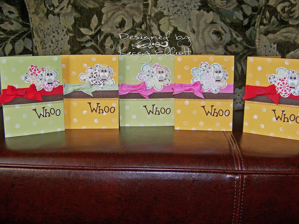 Wise Owl Thank You Cards - I had to Mass produce 17 of these for my daughters birthday Thank You...