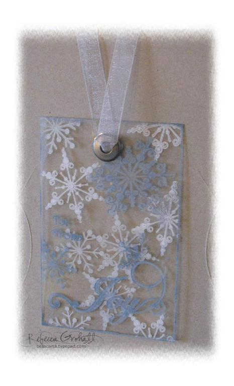 Acetate gift tag