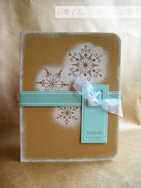 Snowflake resist card