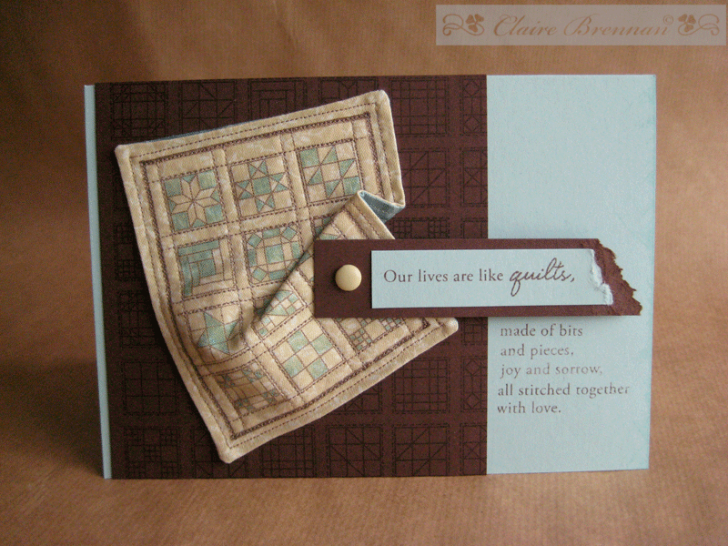 Quilters Sampler card