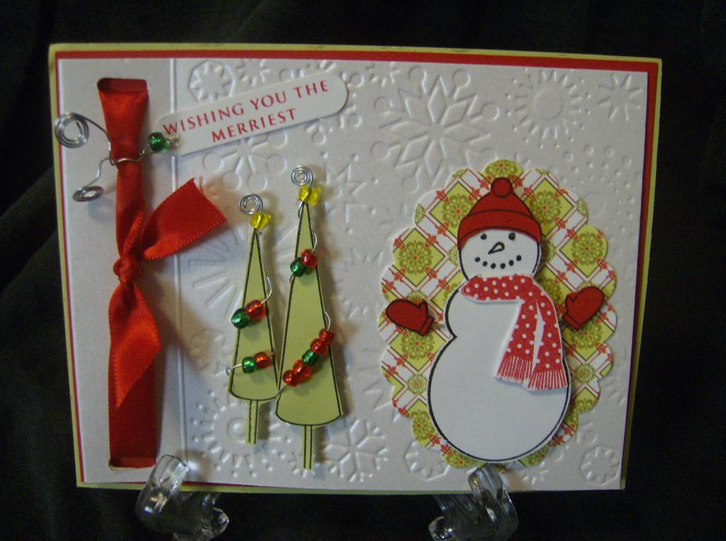 GSS entry Snowman snowflake<br />
I actually took the wire and some seed beads to decorate my...