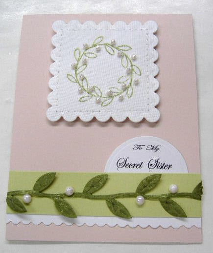 I made this for a friend.   I cased a couple of Nicholes cards and incorporated then in to one.
