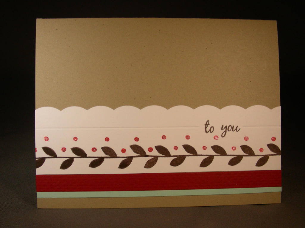 I made this card using the Loonie Stampers Challenge colors.  They are a great color combo.  But...