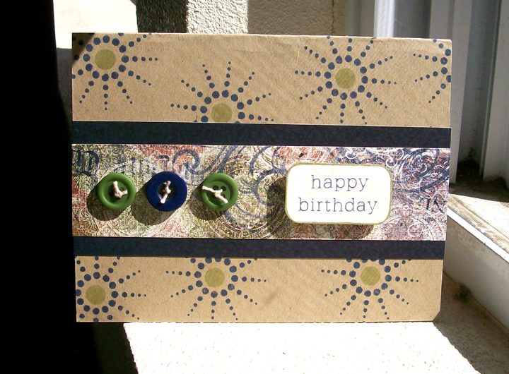 Stamps: Birthday Basics, Polka Dot Basics (PTI) Sunny Dots (Hero Arts)<br />
Paper: PTI kraft,...