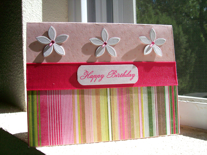 Stamps:  Polka Dot Basics and Birthday Basics (PTI)<br />
Paper:  Sweet Blush, Shimmer White...