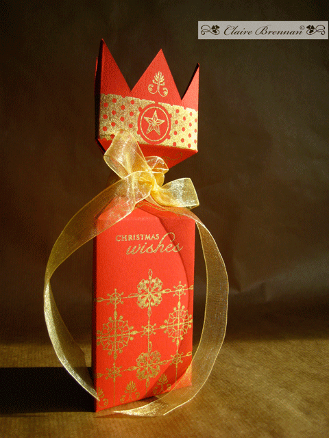 Three kings red box - Love that gold ink.