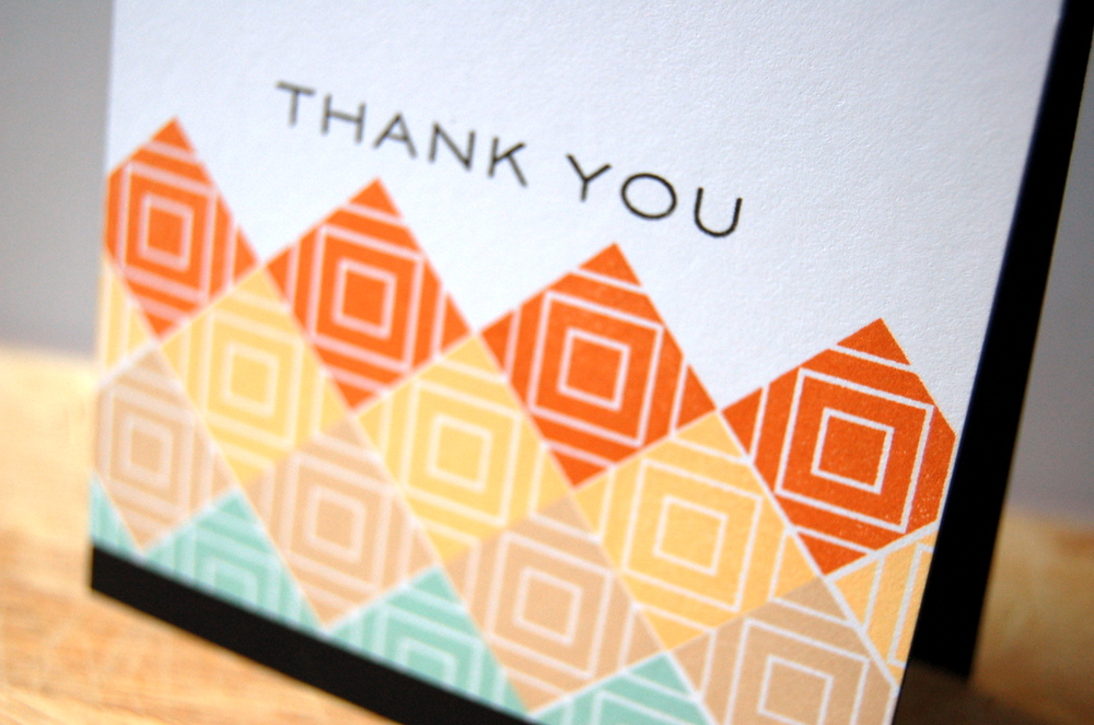 Cardstock: white, black<br />
Stamps: Square Prints, Inside &amp; Out: Thank You<br />
Ink:...