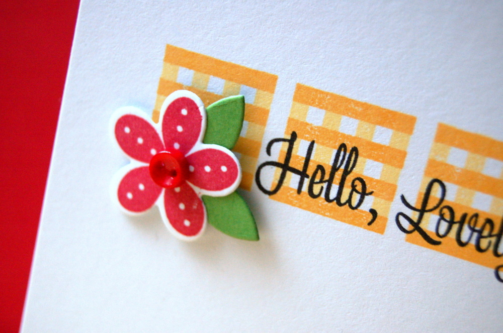 Cardstock: white, new leaf, kraft (for base)<br />
Stamps: Square Prints, Happy For You,...