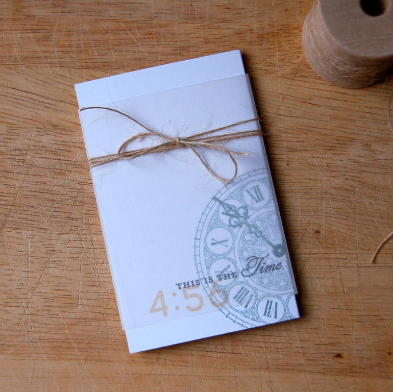 Cardstock: white<br />
Stamps: Hands of Time, Number Time Trio, Fresh Alphabet<br />
Ink:...