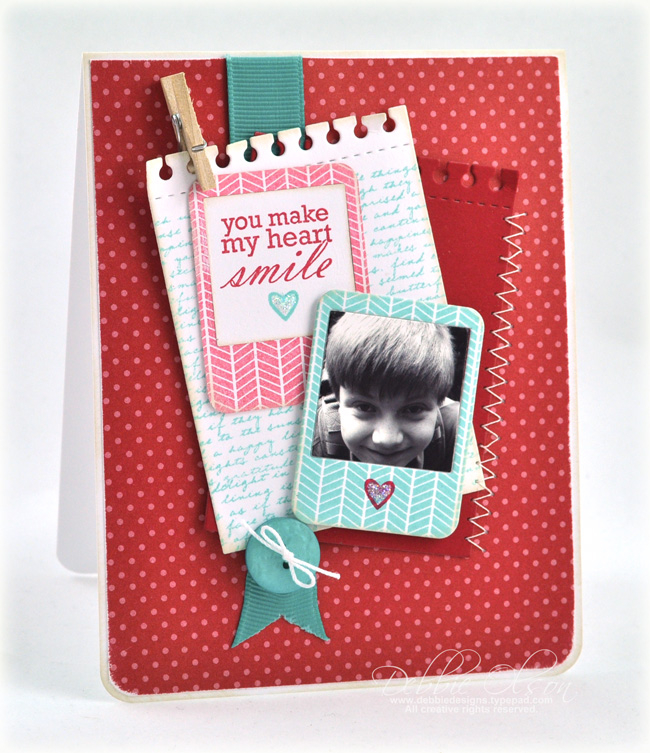 Stamps: Framed Out #12, Background Basics: Text Style<br />
Ink: Pure Poppy, Hawaiian Shores,...