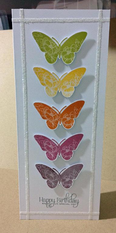 First of all, this is a very tall and narrow card (10 by 4 inches) and rather impossible to...