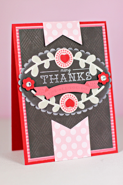 Stamps: Heart-2-Heart #12, Fancy Folk Art<br />
Paper: Smokey Shadow, Pure Poppy, Berry...