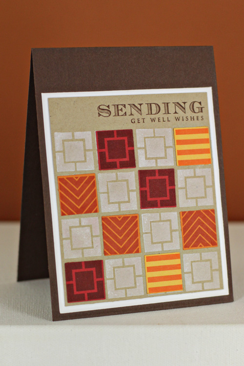 Stamps: Square Prints*, Everyday Photo Finishers*<br />
Paper: Dark Chocolate, Stamper&#039;s...
